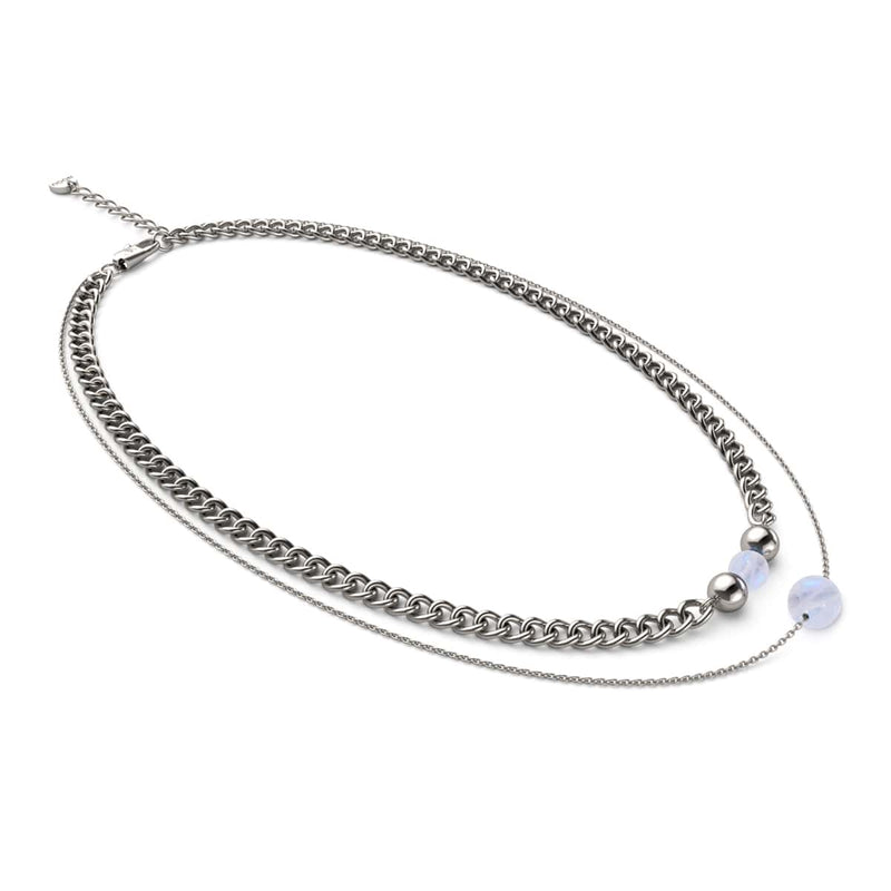Moonstone x Silver | Gemstone Chain Necklace