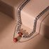 Red Jasper x Silver | Gemstone Chain Necklace