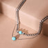 Turquoise x Silver | Gemstone Chain Necklace