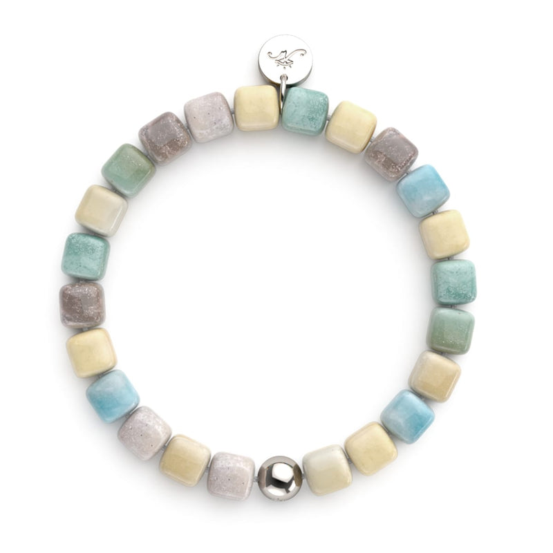 Amazonia | Silver | Gemstone Pebble Bracelet