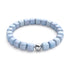 Light Blue Quartz | Silver | Gemstone Pebble Bracelet