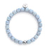 Light Blue Quartz | Silver | Gemstone Pebble Bracelet