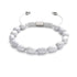 Moonstone | Silver | Gemstone Pebble Macrame Bracelet