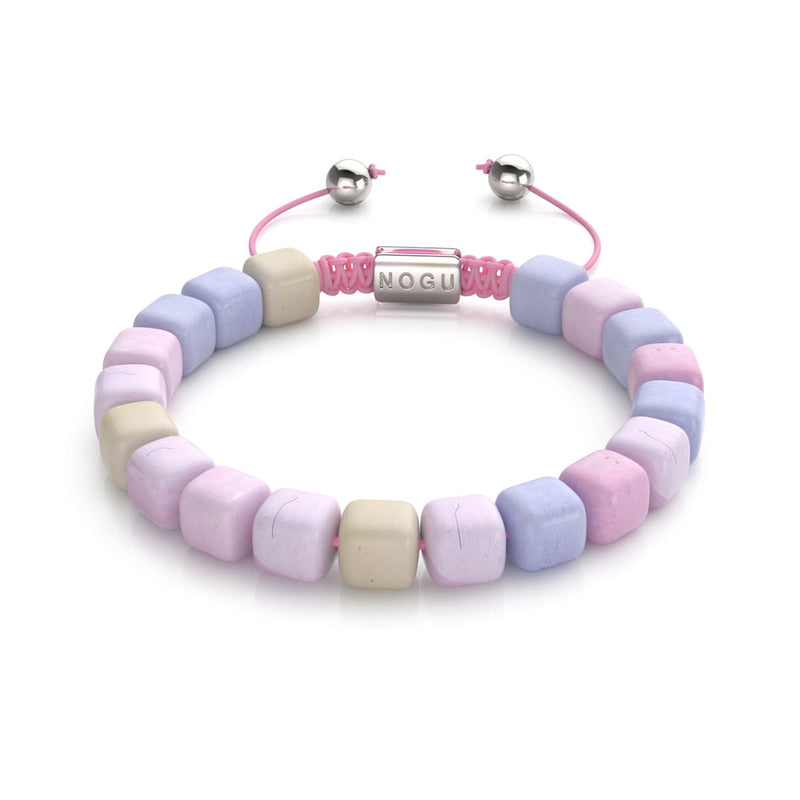 Morgan Quartz | Silver | Gemstone Pebble Macrame Bracelet