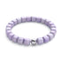 Purple Quartz | Silver | Gemstone Pebble Bracelet