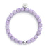 Purple Quartz | Silver | Gemstone Pebble Bracelet
