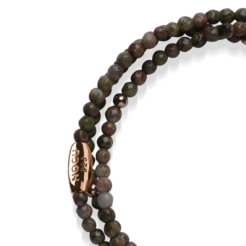 India Agate | .925 Sterling Rose Gold Vermeil | Gemstone Wrap