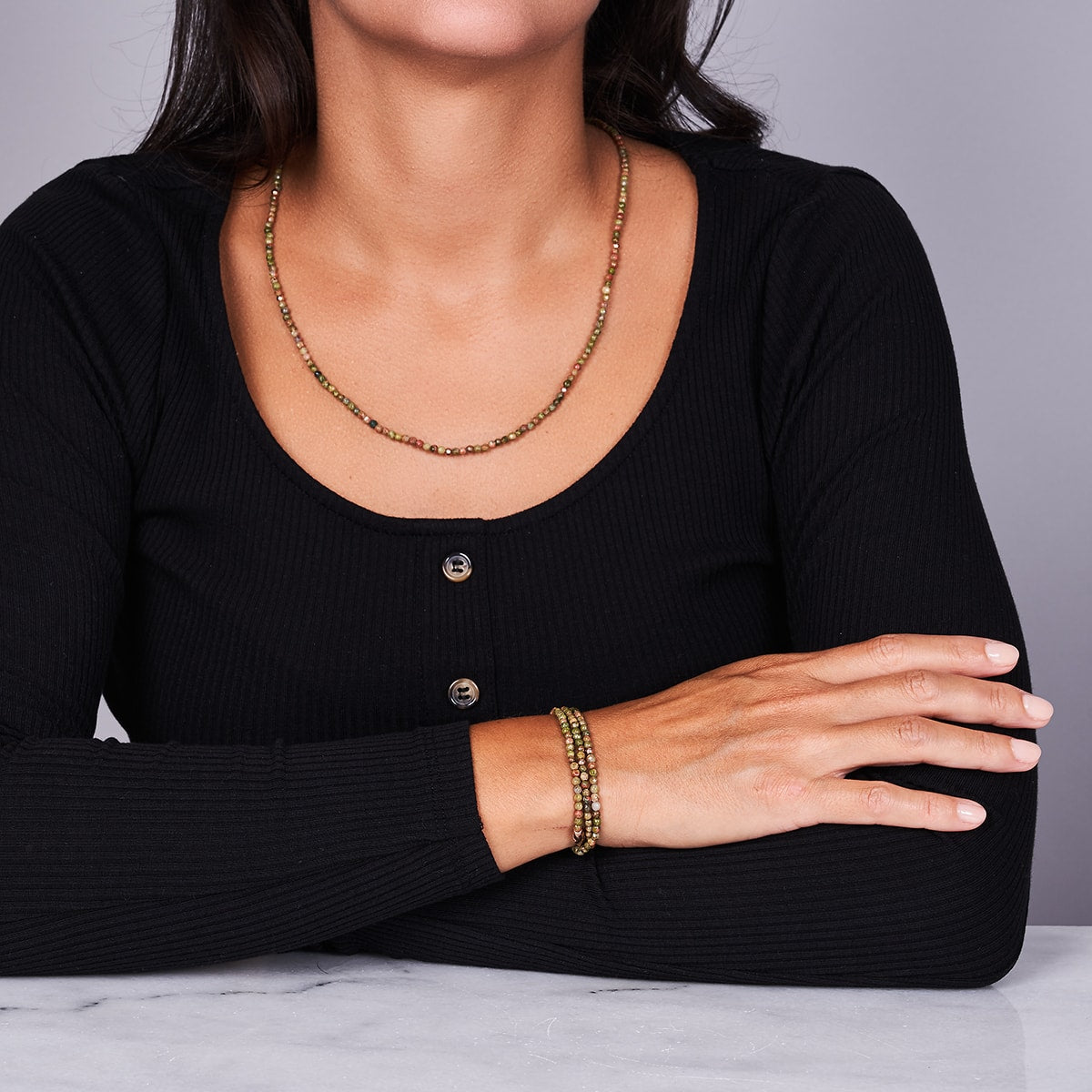 India Agate | .925 Sterling Rose Gold Vermeil | Gemstone Wrap