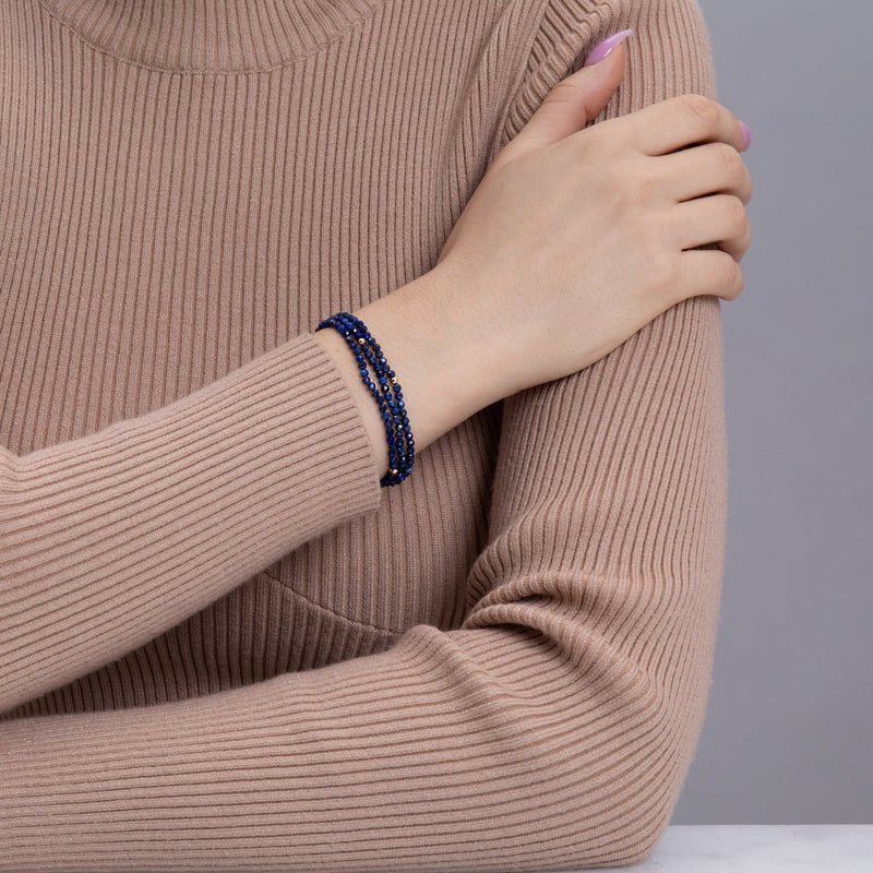 Lapis | .925 Sterling Gold Vermeil | Gemstone Wrap