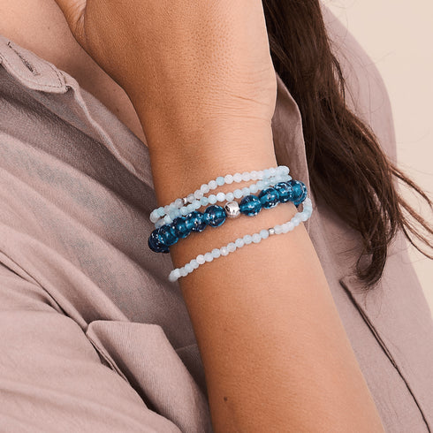 Light Blue Jade | .925 Sterling Silver | Gemstone Wrap