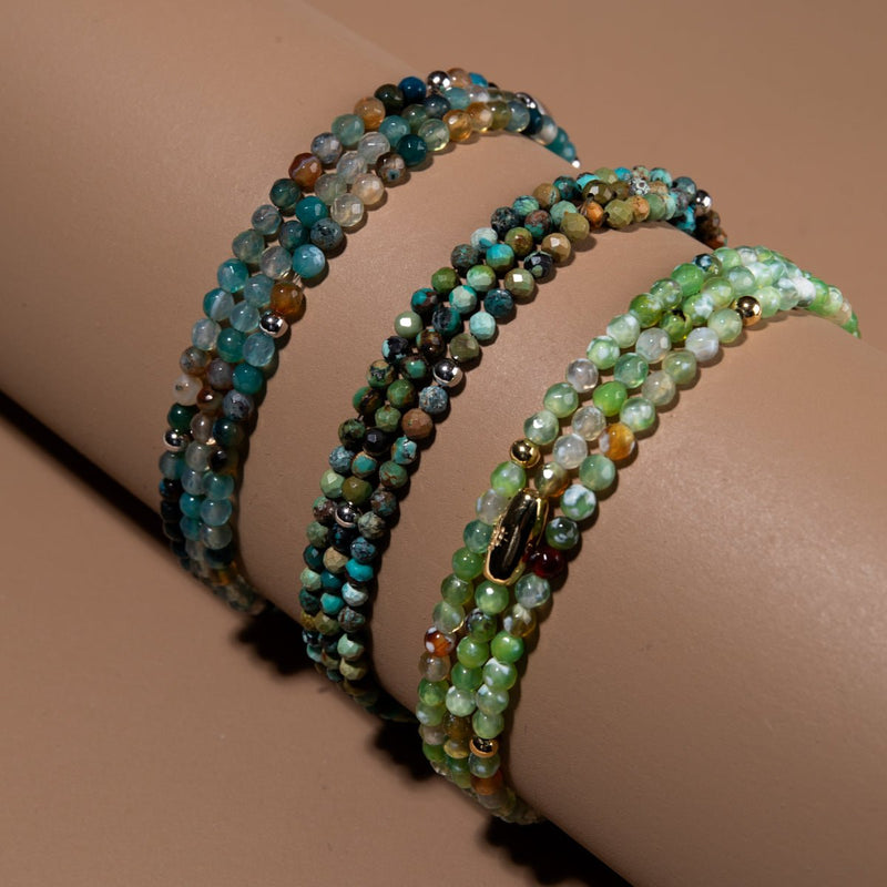 Mixed Turquoise | .925 Sterling Silver | Gemstone Wrap