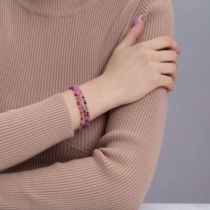 Rainbow Agate | .925 Sterling Rose Gold Vermeil | Gemstone Wrap