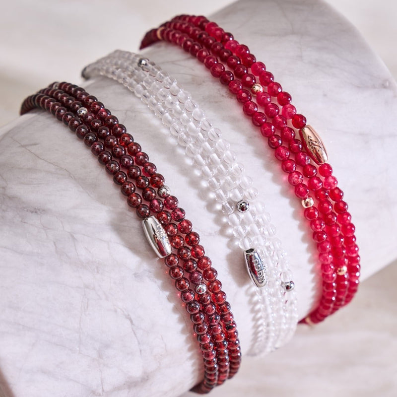 Ruby Jade | Rose Gold Vermeil | Gemstone Wrap