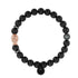 Gunmetal and 18k Rose Gold | Gilded Buddha Bracelet