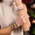 Matte Unicorn Chrome x White | Glitter Glass Double Bracelet
