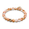 Rose Chrome x Caramel Glitter Glass Bracelet