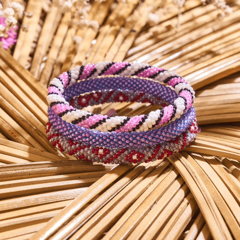 Candy Twist II | Himalayan Glass Bead Bracelet