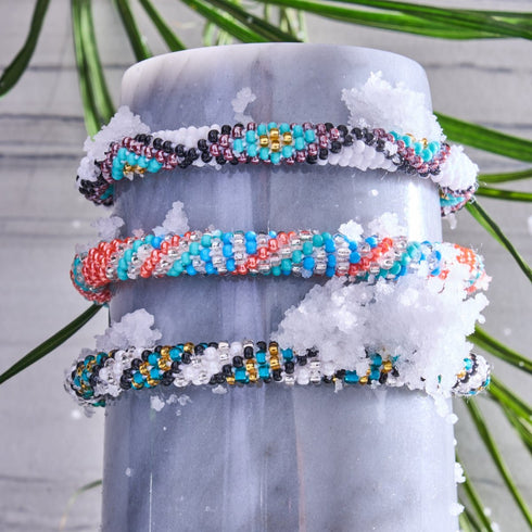 Crystalline | Himalayan Glass Bead Bracelet