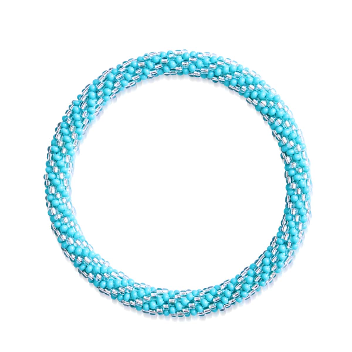 Glacier Blue | Himalayan Glass Bead Bracelet