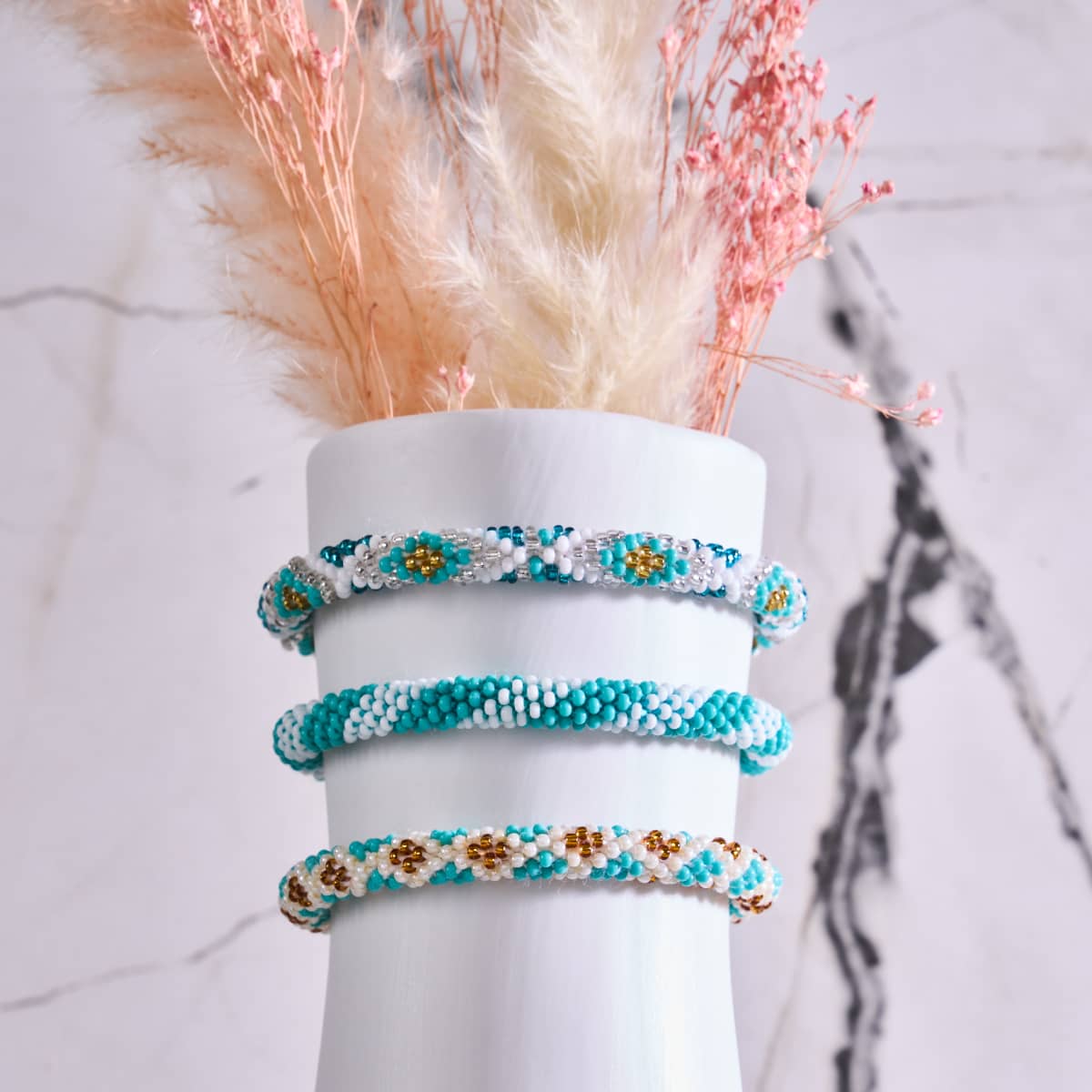 Oceanica | Himalayan Glass Bead Bracelet