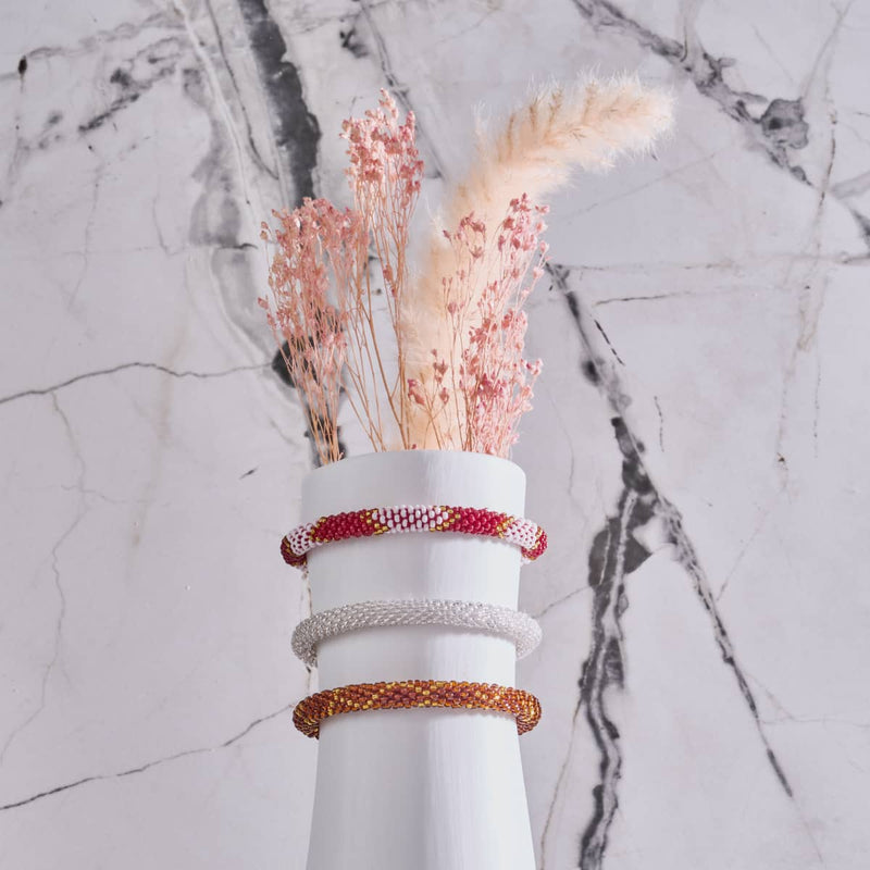 Ruby Soho | Himalayan Glass Bead Bracelet