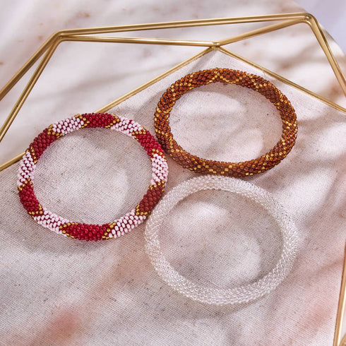 Ruby Soho | Himalayan Glass Bead Bracelet