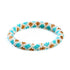 Teal Diamondback | Himalayan Glass Bead Bracelet