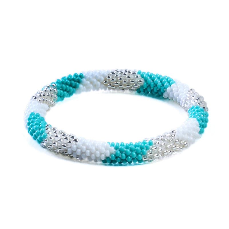 Waves At Dawn | Himalayan Glass Bead Bracelet