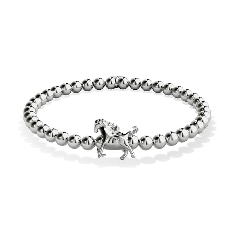 Equestrian | Silver | Horse Charm Bracelet