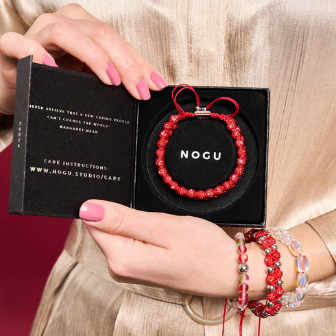 Ruby Chrome Kikiballa Crystal x Red String Vitality Bracelet