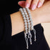 Winter White Crystal | Silver x White | Kikiballa Bracelet
