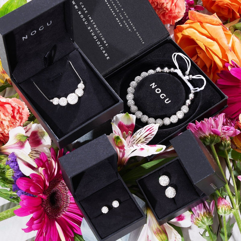 Winter White Crystal | Silver x White | Kikiballa Bracelet