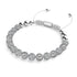 Winter White Crystal | Silver x White | Kikiballa Bracelet