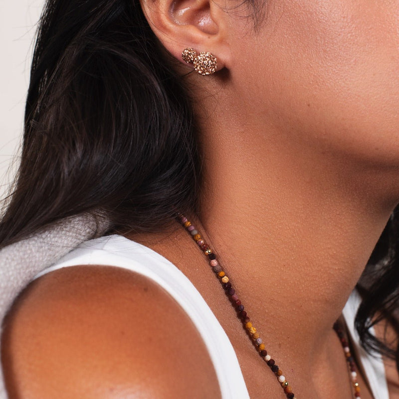 Champagne Crystal | .925 Sterling Silver | Kikiballa Earrings