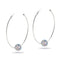 Confetti Crystal | Silver | Kikiballa Hoop Earrings