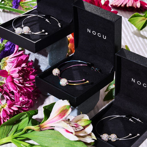 Confetti Crystal | Silver | Kikiballa Hoop Earrings