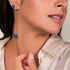Sapphire Crystal | .925 Sterling Silver | Chain Drop Threader Kikiballa Earrings