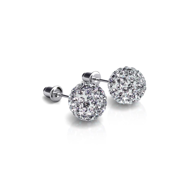 Winter White Crystal | .925 Sterling Silver | Kikiballa Earrings