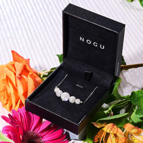 Winter White Crystal | .925 Sterling Silver | Kikiballa Infinity Clasp Necklace