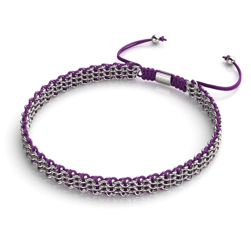Purple x Silver | Kismet Links | Choker Necklace