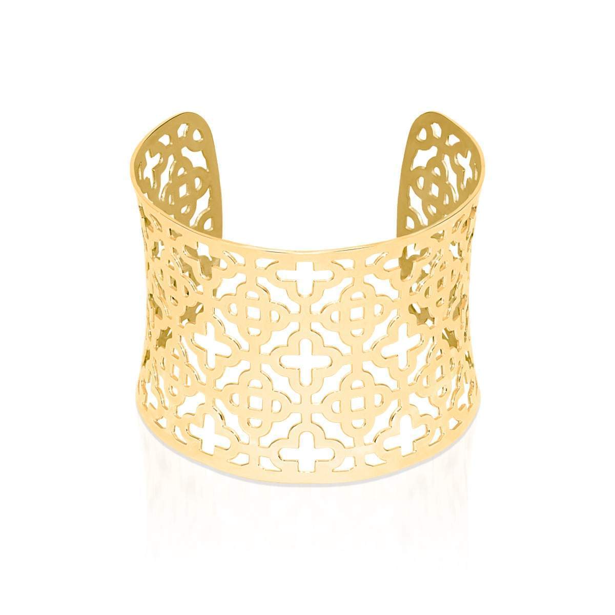 Clover | 18k Gold | Laser Cut Cuff