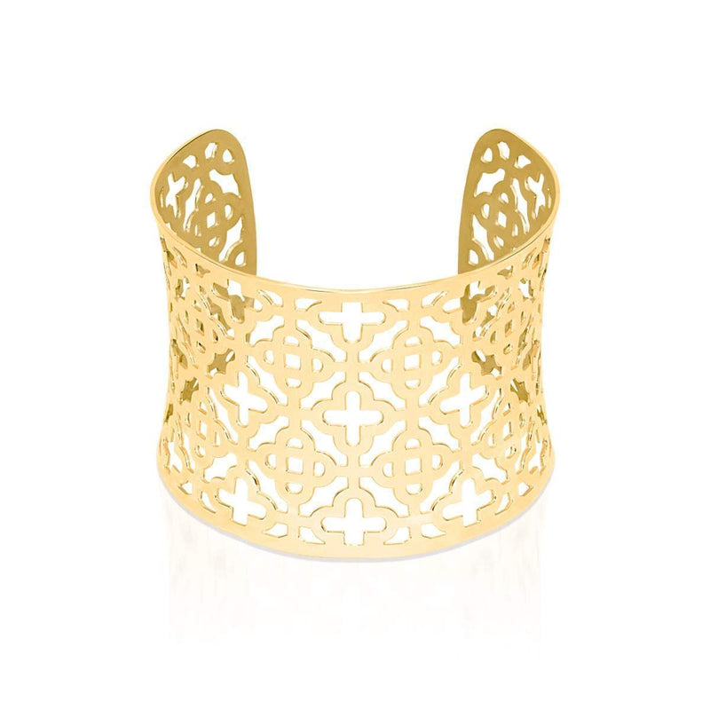 Clover | 18k Gold | Laser Cut Cuff