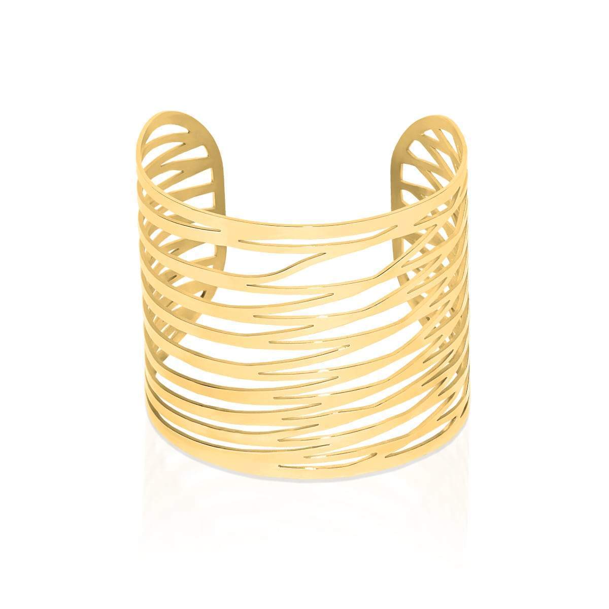 Energy | 18k Gold | Laser Cut Cuff