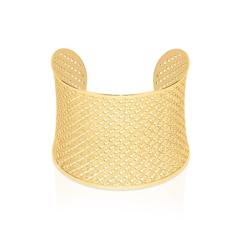 Metropolis | 18k Gold | Laser Cut Cuff