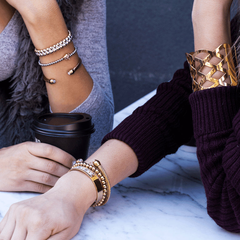 Ribbon | 18k Gold | Laser Cut Cuff