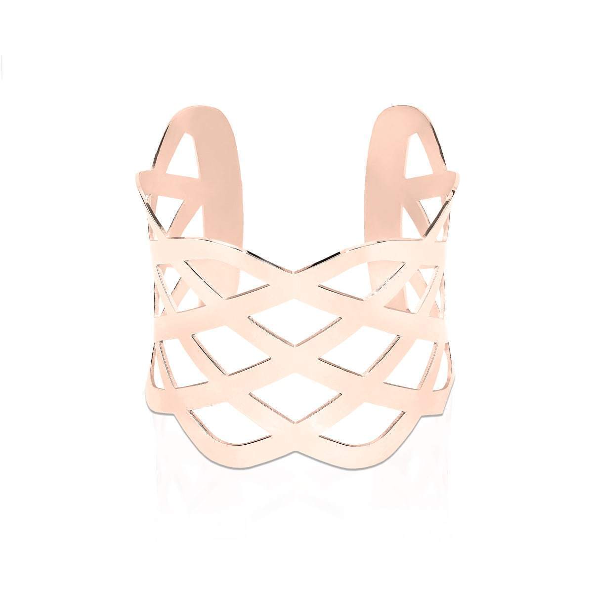 Ribbon | 18k Rose Gold | Laser Cut Cuff