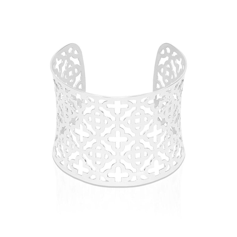 Clover | Silver | Laser Cut Cuff