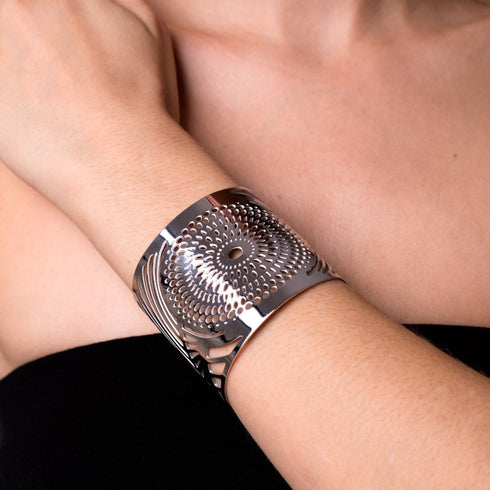 Sunrise | Silver | Laser Cut Cuff