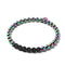 Unicorn Silver and Black | Lava Rock Diffuser Bracelet