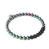 Unicorn Silver and Black | Lava Rock Diffuser Bracelet